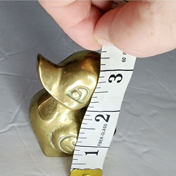 LEONARD Vintage Brass Duck BIRD FIGURINE Accessories Midcentury modern Hollywood - Picture 6 of 7